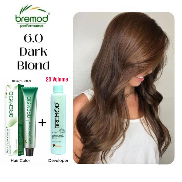 BREMOD Hair Color Cream (Light Blond 6.0)