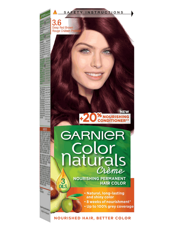 GARNIER HAIR COLOR  RED Naturals (3.6 Deep Red Brown)