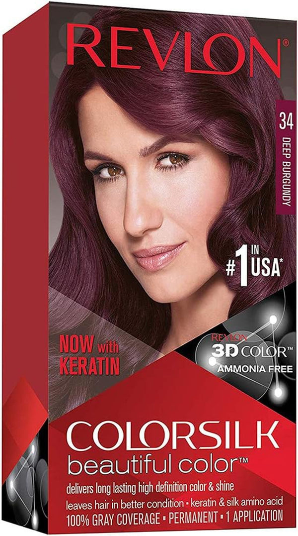 REVLON ColorSilk Beautiful Color (Deep Burgundy 34)