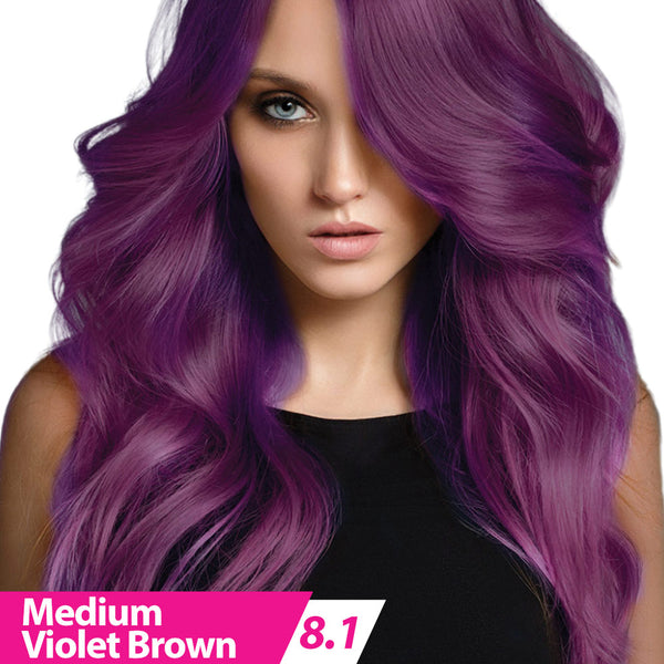 Olivia Intense Premium Hair Colour (Medium Violet Brown 8.1)