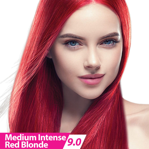 Olivia Intense Premium Hair Colour (Medium Intense Red Blonde 9.0)