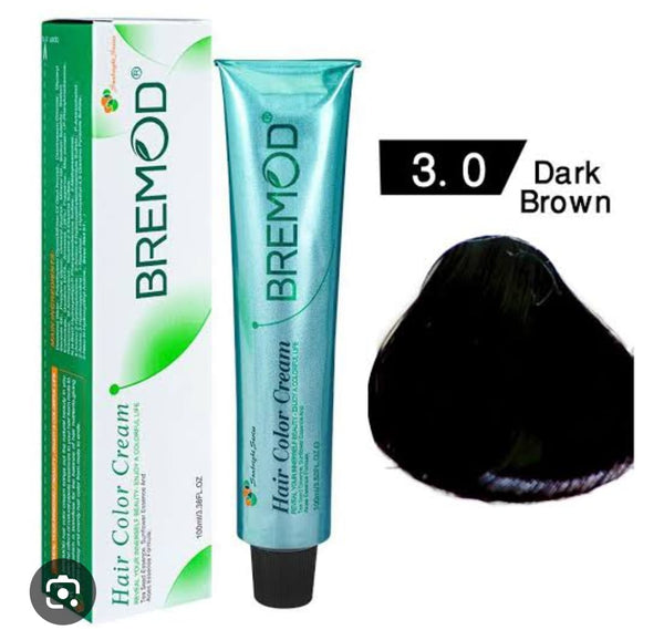 BREMOD Hair Color Cream (Dark Brown 3.0)