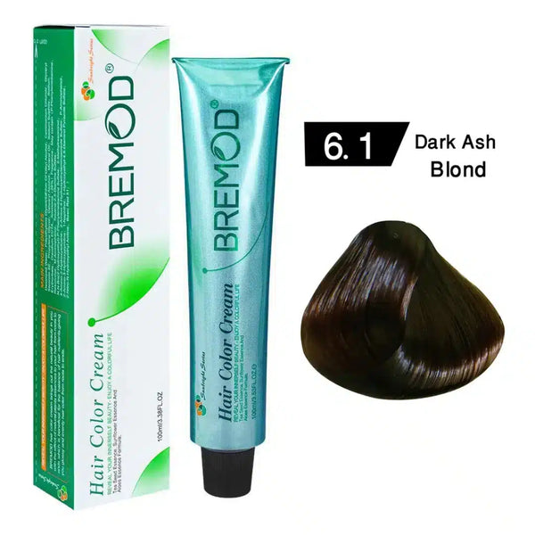 BREMOD Hair Color Cream (Dark Ash Blond 6.1)