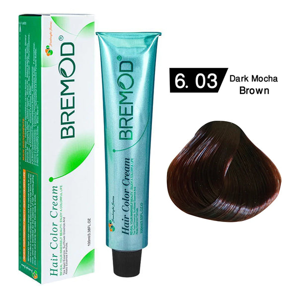 BREMOD Hair Color Cream (Dark Mocha Brown 6.03)