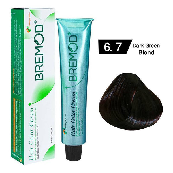 BREMOD Hair Color Cream (Dark Green Blond 6.7)