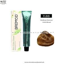 BREMOD Hair Color Cream (Medium Intense Gold Blond 7.33)