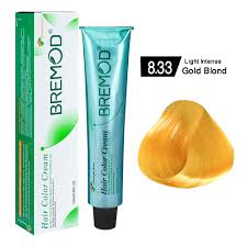 BREMOD Hair Color Cream (Light Intense Gold Blond 8.33)