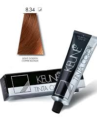 KEUNE TINTA COLOR (Light Golden Coffer Blonde 8.34)