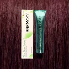 BREMOD Hair Color Cream (Medium Mahogny Red Brown 4.56)