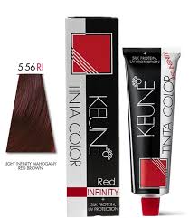 KEUNE TINTA COLOR (Light Infinity Mahogany Red Brown 5.56RI)