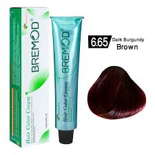 BREMOD Hair Color Cream (Dark Burgundy Brown 6.65)