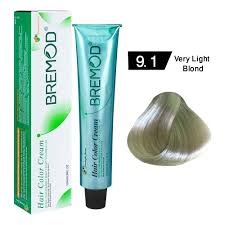 BREMOD Hair Color Cream (Very Light Ash Blond 9.1)