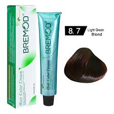 BREMOD Hair Color Cream (Light Green Blond 8.7)