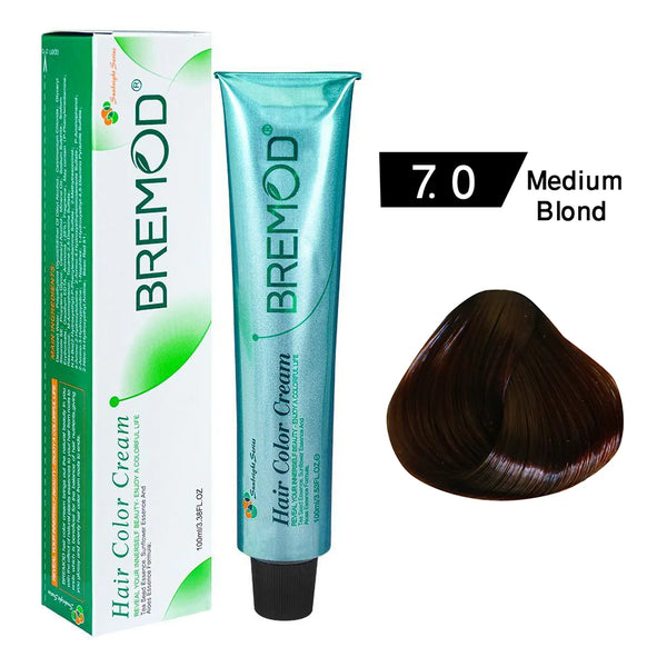 BREMOD Hair Color Cream (Medium Blond 7.0)