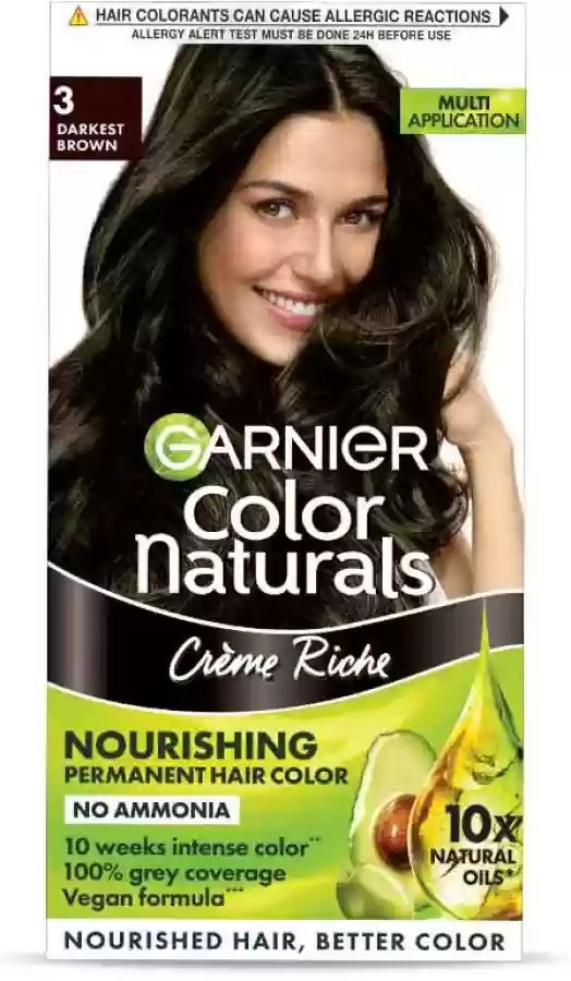 GARNIER  HAIR COLOR Naturals (3 Dark Brown)